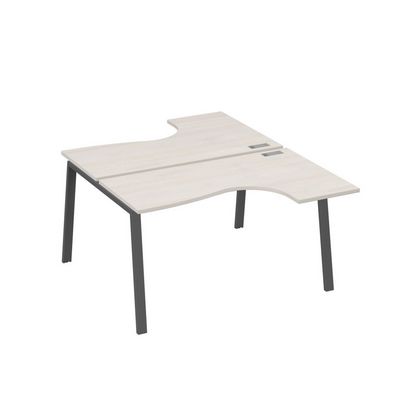 А4 А3 181 ДШ (Дуб шамони/Антрацит) Рабочая станция опоры TRE столы 2х140 Классика