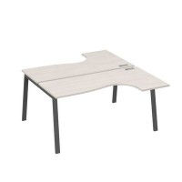 А4 А3 182 ДШ (Дуб шамони/Антрацит) Рабочая станция опоры TRE столы 2х160 Классика