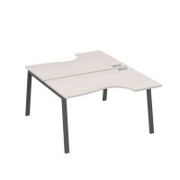 А4 А3 184 ДШ (Дуб шамони/Антрацит) Рабочая станция опоры TRE столы 2х140 Классика