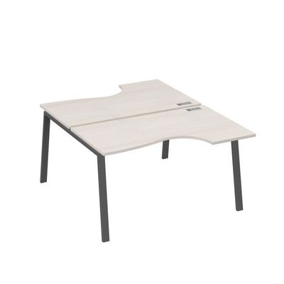 А4 А3 184 ДШ (Дуб шамони/Антрацит) Рабочая станция опоры TRE столы 2х140 Классика