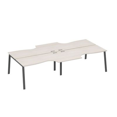 А4 А3 185-2 ДШ (Дуб шамони/Антрацит) Станция рабочая TRE 4х160 со столами Классика