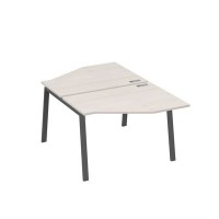 А4 А3 186 ДШ (Дуб шамони/Антрацит) Рабочая станция опоры TRE со столами Техно 2х120