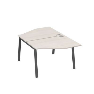 А4 А3 186 ДШ (Дуб шамони/Антрацит) Рабочая станция опоры TRE со столами Техно 2х120