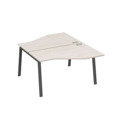 А4 А3 187 ДШ (Дуб шамони/Антрацит) Рабочая станция опоры TRE со столами Техно 2х140