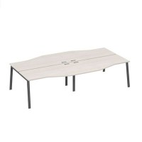 А4 А3 191-2 ДШ (Дуб шамони/Антрацит) Рабочая станция 4х160 столы Техно каркас TRE