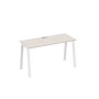 А4 Б3 004 ДШ (Дуб шамони/Белый) Стол письменный на металлокаркасе TRE