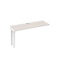 А4 Б3 005-1 ДШ (Дуб шамони/Белый) Секция стола 160 рабочей станции на каркасе TRE