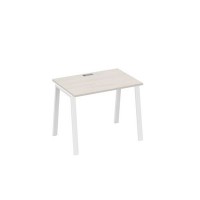 А4 Б3 012 ДШ (Дуб шамони/Белый) Стол письменный на металлокаркасе TRE