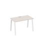 А4 Б3 013 ДШ (Дуб шамони/Белый) Стол письменный на металлокаркасе TRE