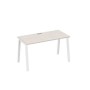 А4 Б3 014 ДШ (Дуб шамони/Белый) Стол письменный на металлокаркасе TRE