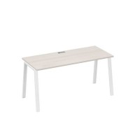 А4 Б3 015 ДШ (Дуб шамони/Белый) Стол письменный на металлокаркасе TRE