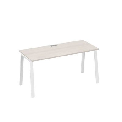 А4 Б3 015 ДШ (Дуб шамони/Белый) Стол письменный на металлокаркасе TRE