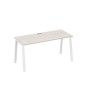 А4 Б3 015 ДШ (Дуб шамони/Белый) Стол письменный на металлокаркасе TRE