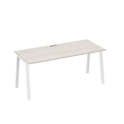 А4 Б3 016 ДШ (Дуб шамони/Белый) Стол письменный на металлокаркасе TRE