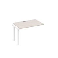 А4 Б3 023-1 ДШ (Дуб шамони/Белый) Секция стола 120 рабочей станции на каркасе TRE