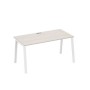 А4 Б3 025 ДШ (Дуб шамони/Белый) Стол письменный на металлокаркасе TRE