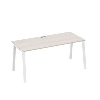 А4 Б3 026 ДШ (Дуб шамони/Белый) Стол письменный на металлокаркасе TRE