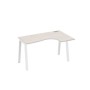 А4 Б3 034 ДШ (Дуб шамони/Белый) Стол эргономичный правый "Классика" на металлокаркасе TRE