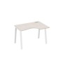 А4 Б3 042 ДШ (Дуб шамони/Белый) Стол эргономичный правый "Классика" на металлокаркасе TRE