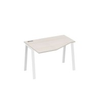 А4 Б3 051 ДШ (Дуб шамони/Белый) Стол эргономичный левый "Техно" на металлокаркасе TRE