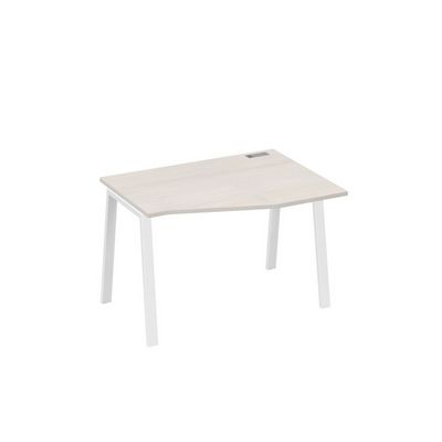 А4 Б3 062 ДШ (Дуб шамони/Белый) Стол эргономичный правый "Техно" на металлокаркасе TRE