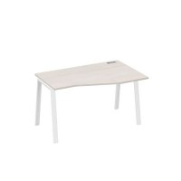 А4 Б3 064 ДШ (Дуб шамони/Белый) Стол эргономичный правый "Техно" на металлокаркасе TRE