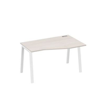 А4 Б3 064 ДШ (Дуб шамони/Белый) Стол эргономичный правый "Техно" на металлокаркасе TRE