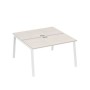 А4 Б3 174 ДШ (Дуб шамони/Белый) Рабочая станция на каркасе TRE столы 2х140