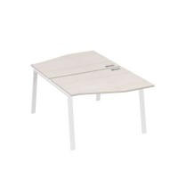 А4 Б3 189 ДШ (Дуб шамони/Белый) Рабочая станция каркас TRE столы 2х120 Техно