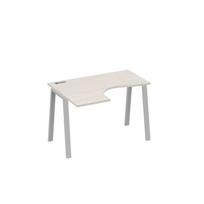 А4 С3 031 ДШ (Дуб шамони/Серый) Стол эргономичный левый "Классика" на металлокаркасе TRE