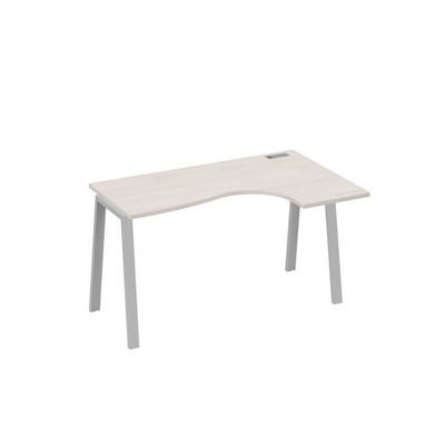 А4 С3 034 ДШ (Дуб шамони/Серый) Стол эргономичный правый "Классика" на металлокаркасе TRE