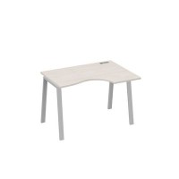 А4 С3 042 ДШ (Дуб шамони/Серый) Стол эргономичный правый "Классика" на металлокаркасе TRE