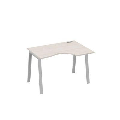 А4 С3 042 ДШ (Дуб шамони/Серый) Стол эргономичный правый "Классика" на металлокаркасе TRE