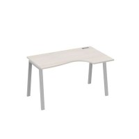 А4 С3 044 ДШ (Дуб шамони/Серый) Стол эргономичный правый "Классика" на металлокаркасе TRE