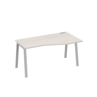 А4 С3 066 ДШ (Дуб шамони/Серый) Стол эргономичный правый "Техно" на металлокаркасе TRE