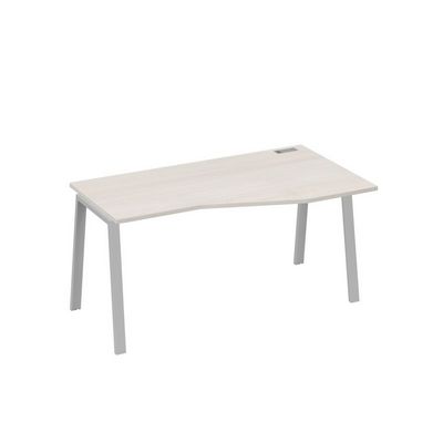 А4 С3 066 ДШ (Дуб шамони/Серый) Стол эргономичный правый "Техно" на металлокаркасе TRE