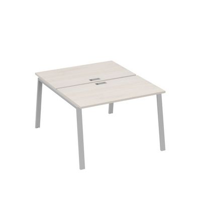 А4 С3 173 ДШ (Дуб шамони/Серый) Рабочая станция на каркасе TRE столы 2х120