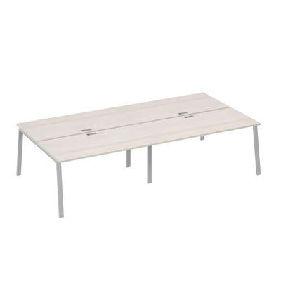 А4 С3 178-2 ДШ (Дуб шамони/Серый) Рабочая станция металлокаркас TRE 4х160