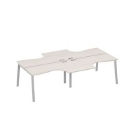 А4 С3 181-2 ДШ (Дуб шамони/Серый) Рабочая станция TRE столы 4х140 Классика