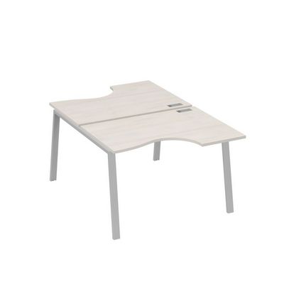 А4 С3 183 ДШ (Дуб шамони/Серый) Рабочая станция опоры TRE столы 2х120 Классика