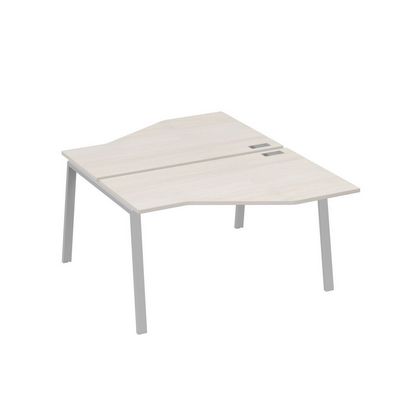 А4 С3 188 ДШ (Дуб шамони/Серый) Рабочая станция опоры TRE со столами Техно 2х160