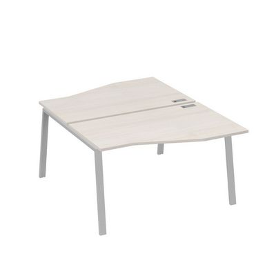 А4 С3 190 ДШ (Дуб шамони/Серый) Рабочая станция каркас TRE столы 2х140 Техно