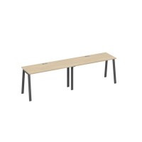 А4 А3 004-2 ДК (Дуб скандинавский/Антрацит) Рабочая станция 2х140 опоры TRE