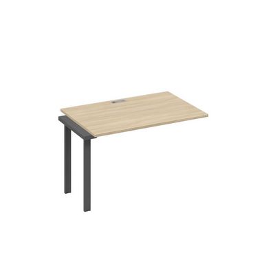 А4 А3 022-1 ДК (Дуб скандинавский/Антрацит) Секция стола 100 рабочей станции на каркасе TRE