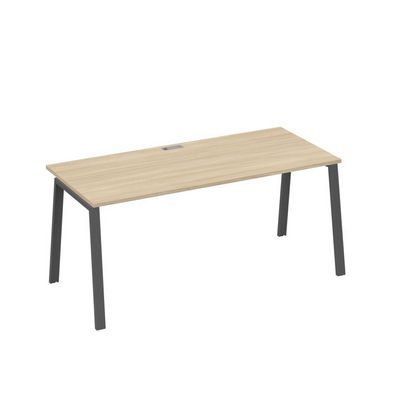 А4 А3 026 ДК (Дуб скандинавский/Антрацит) Стол письменный на металлокаркасе TRE