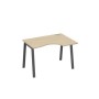 А4 А3 042 ДК (Дуб скандинавский/Антрацит) Стол эргономичный правый "Классика" на металлокаркасе TRE