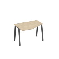 А4 А3 051 ДК (Дуб скандинавский/Антрацит) Стол эргономичный левый "Техно" на металлокаркасе TRE
