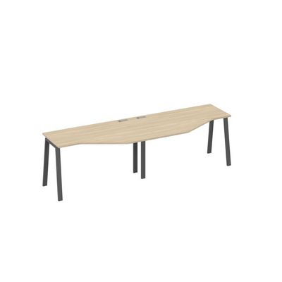 А4 А3 053-2 ДК (Дуб скандинавский/Антрацит) Рабочая станция опоры TRE столы Техно 2х140