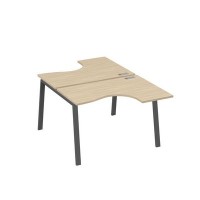 А4 А3 180 ДК (Дуб скандинавский/Антрацит) Рабочая станция опоры TRE столы 2х120 Классика