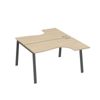 А4 А3 181 ДК (Дуб скандинавский/Антрацит) Рабочая станция опоры TRE столы 2х140 Классика